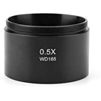 0.5X Lente Barlow Lente Objetivo Auxiliar Microscopio Estéreo Lente Objetivo para Video Microscopio Industrial-48mm